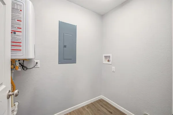 a view of a closet area