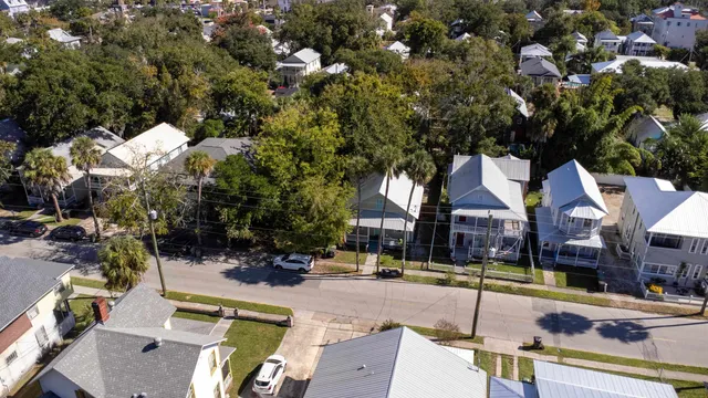 an aerial view of multiple house