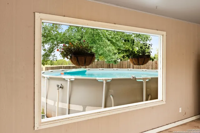 a view of a window in a house