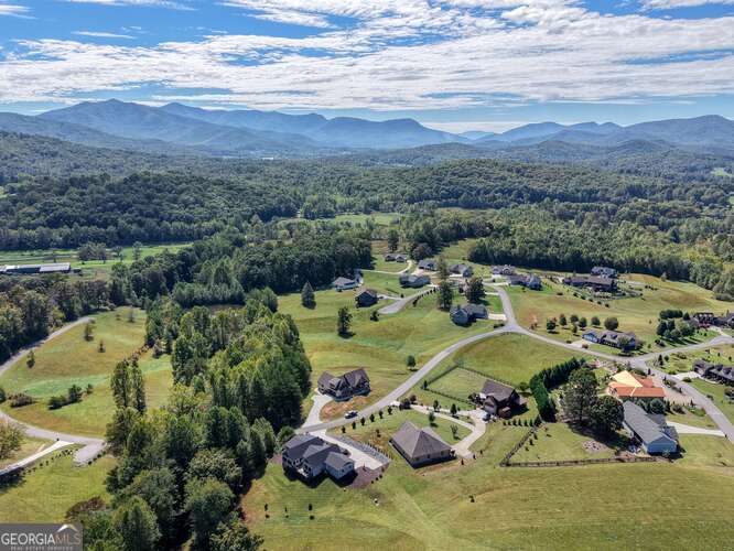 85 Minstead Ridge Young Harris, GA 30582 - Photo 31 of 50 an aerial view of a houses with a swimming pool