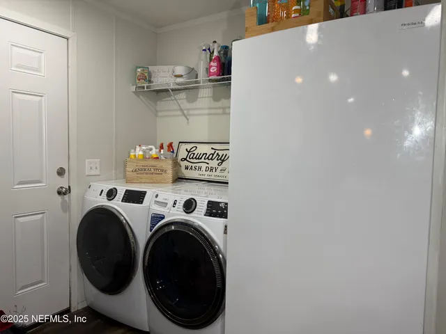 a view of washer and dryer