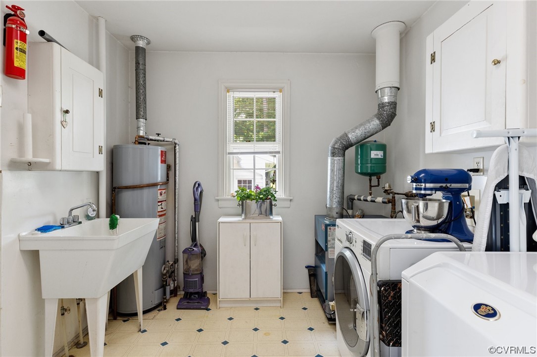 9505 Newhall Road Henrico, VA 23229 - Photo 13 of 33 a utility room with sink dryer and washer