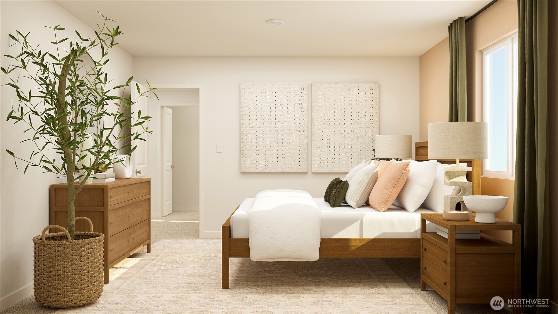 2039 Henderson Way Longview, WA 98632 - Photo 27 of 40 a bedroom with a bed and a couch