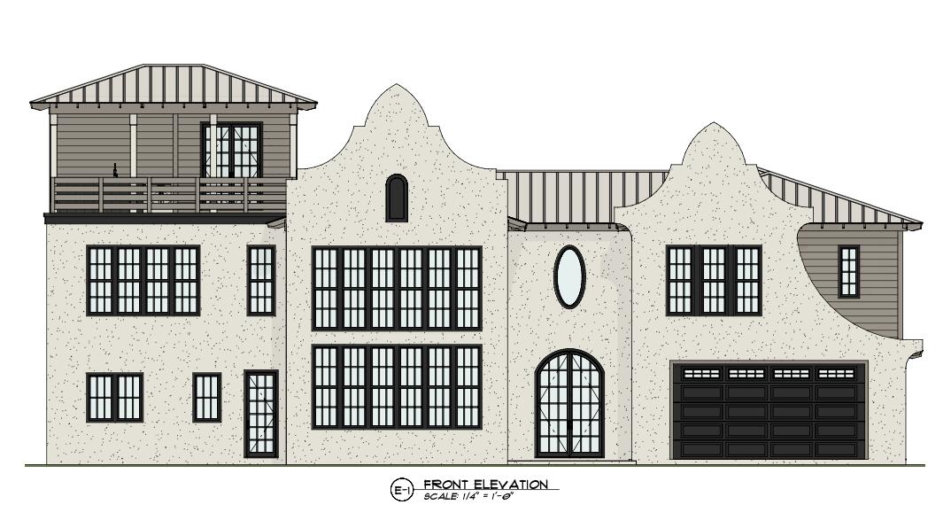 Lot 5 Driftwood Point Road Santa Rosa Beach, FL 32459 - Photo 14 of 20 Front Elevation (Plans provided)