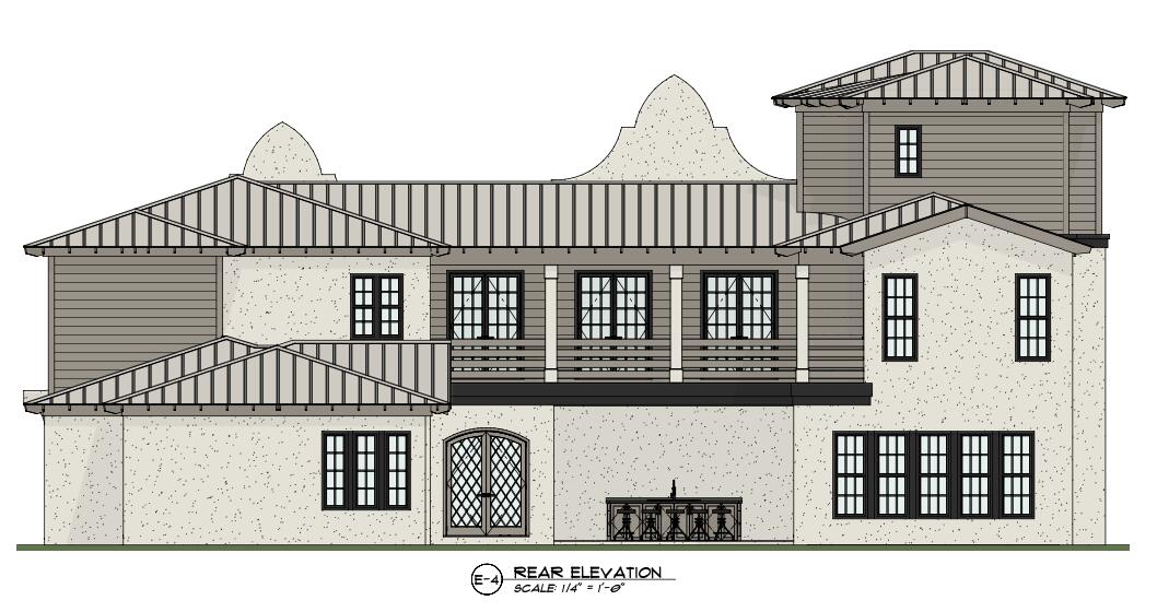 Lot 5 Driftwood Point Road Santa Rosa Beach, FL 32459 - Photo 17 of 20 Back Elevation (Plans provided)