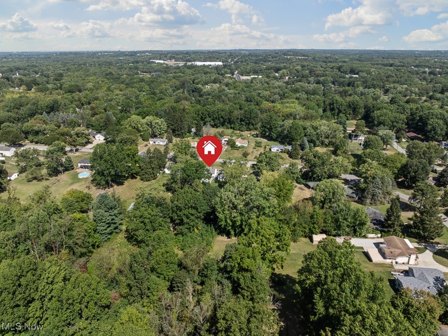 1702 Far View Road Akron, OH 44312 - Photo 41 of 49 Aerial view of property and surrounding area featuring a forest