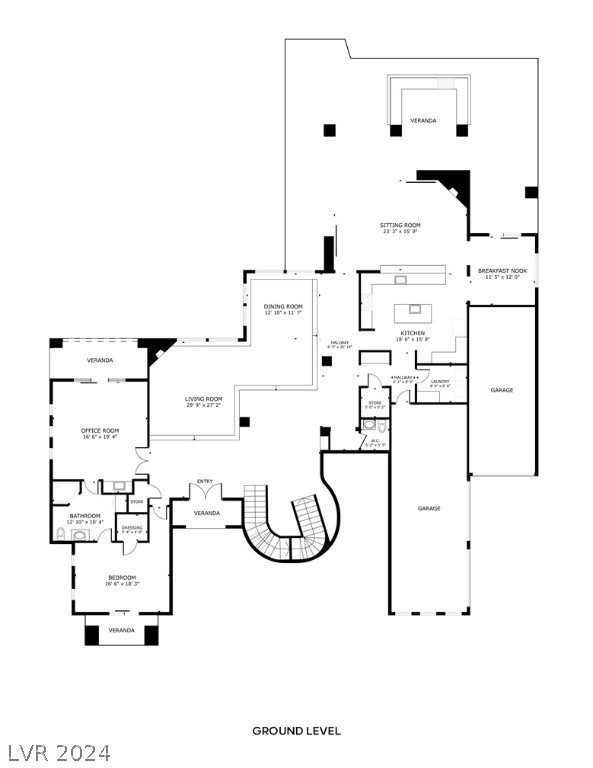 1448 MacDonald Ranch Drive Henderson, NV 89012 - Photo 62 of 64 Ground level floor plan