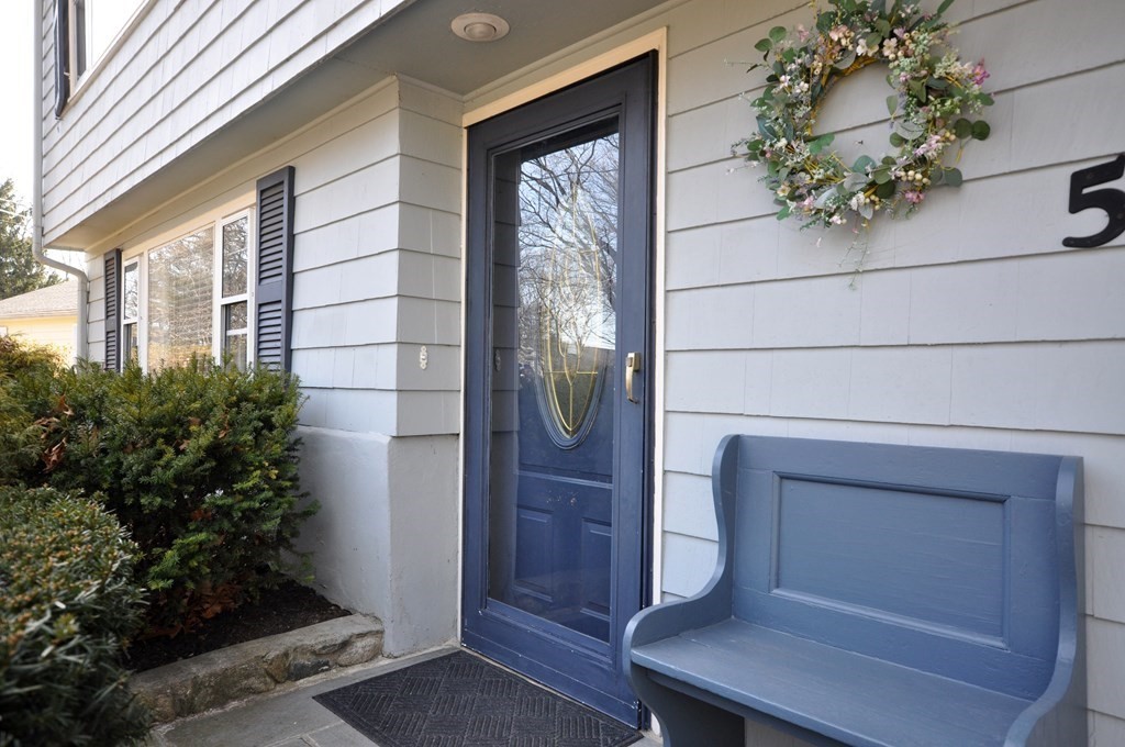 51 Melvin Road Arlington, MA 02474 - Photo 3 of 42 a potted plant sitting in front of a door