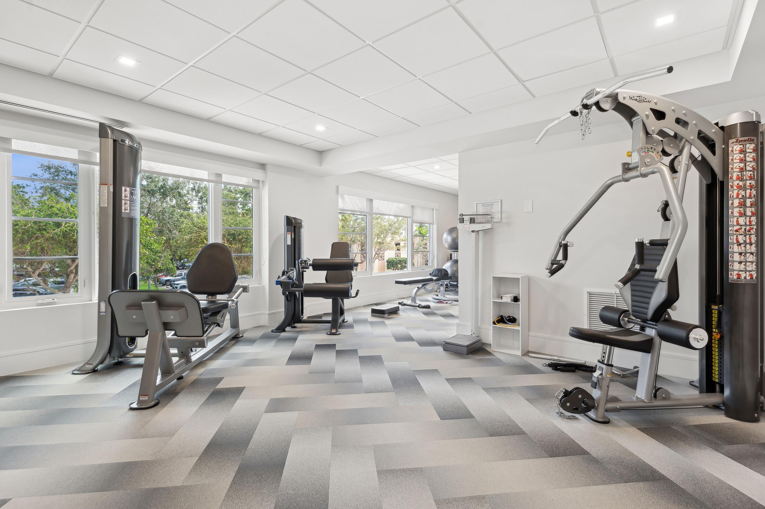50 E Road, Unit 11F Delray Beach, FL 33483 - Photo 30 of 31 a view of a room with gym equipment