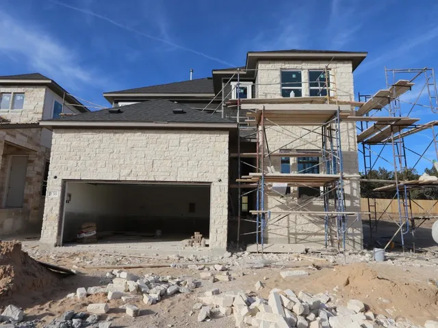 a view of a house with a patio