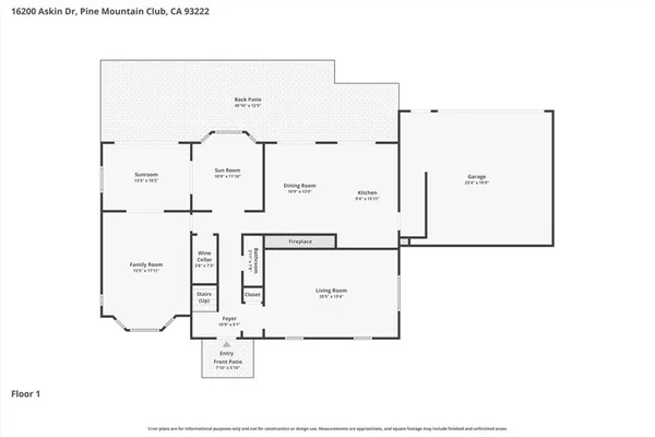 $539,000 | 16200 Askin Drive, Pine Mountain Club, CA 93222