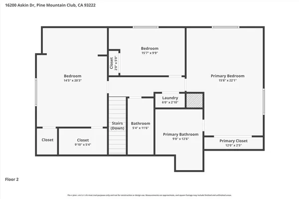 $539,000 | 16200 Askin Drive, Pine Mountain Club, CA 93222