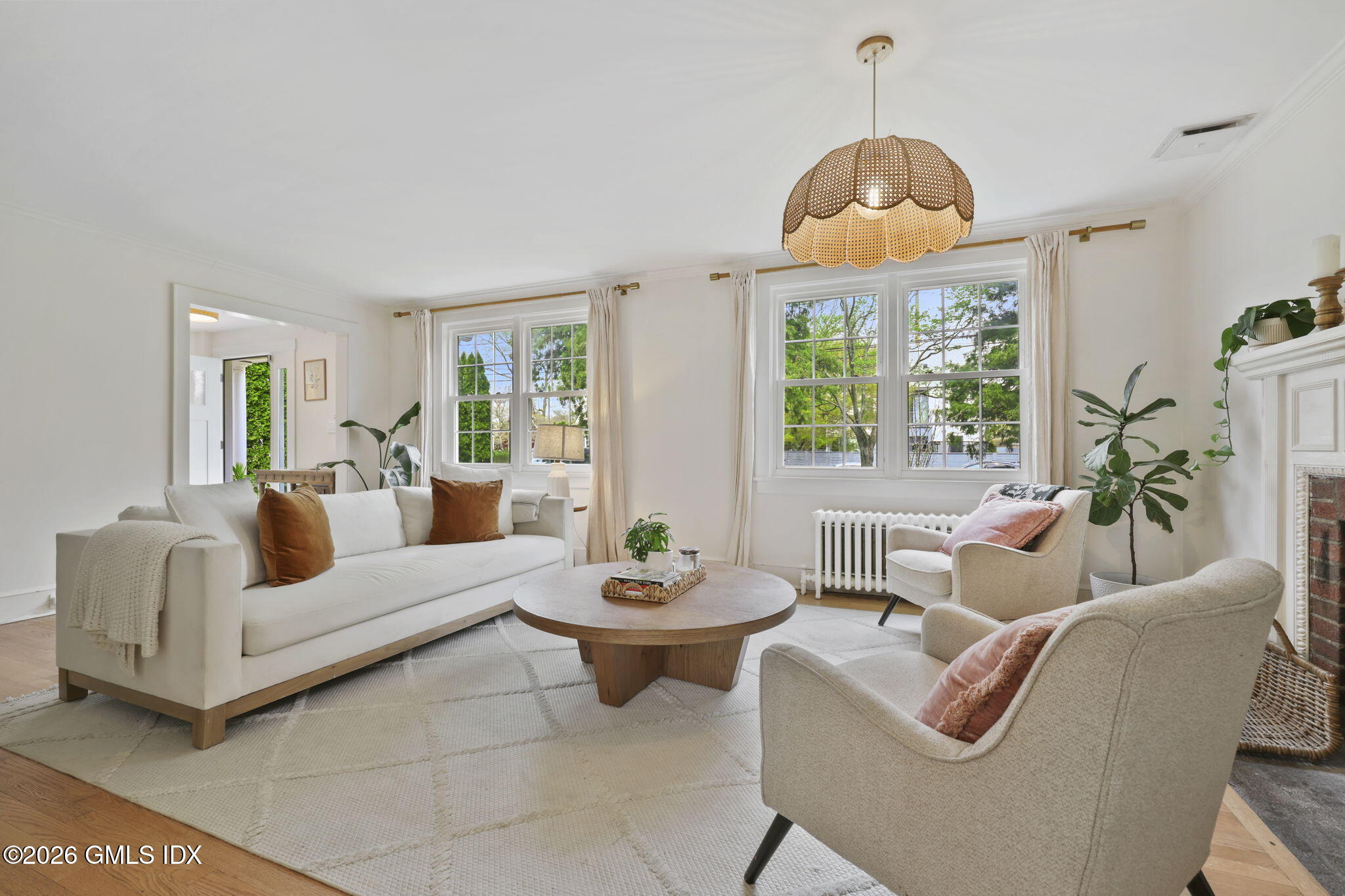 64 Summit Road Riverside, CT 06878 - Photo 6 of 34 a living room with furniture and a large window