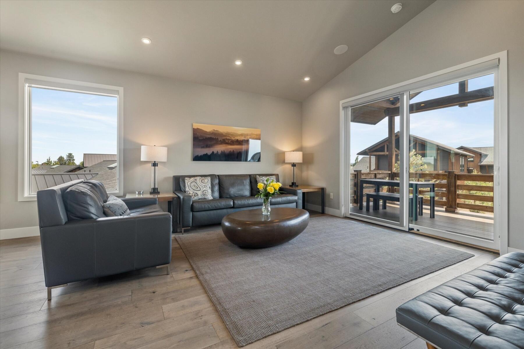 Modern furnishings are included in the sale for turn-key status.