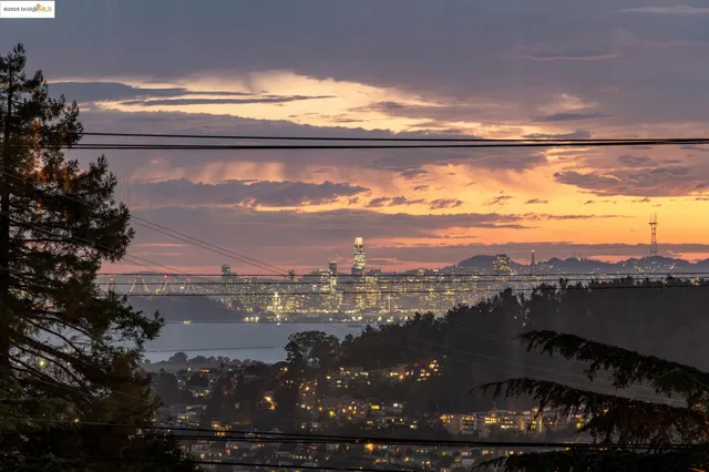 a view of city from balcony