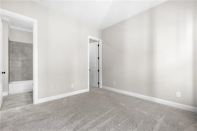 a view of an empty room