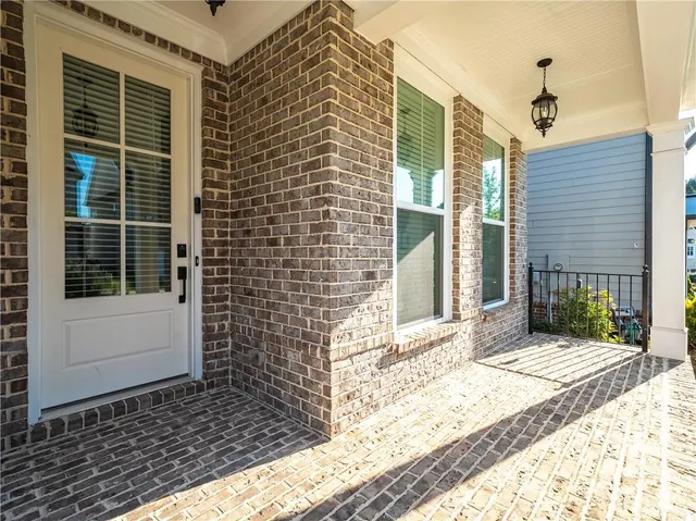 a view of a entryway door front of house