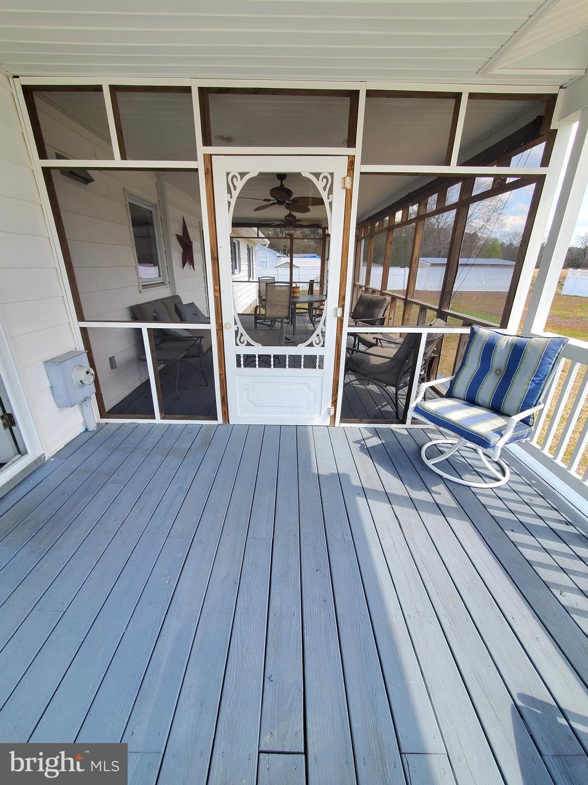 27113 Walnut Tree Road Salisbury, MD 21801 - Photo 47 of 58 View from Covered Deck into Screened Porch