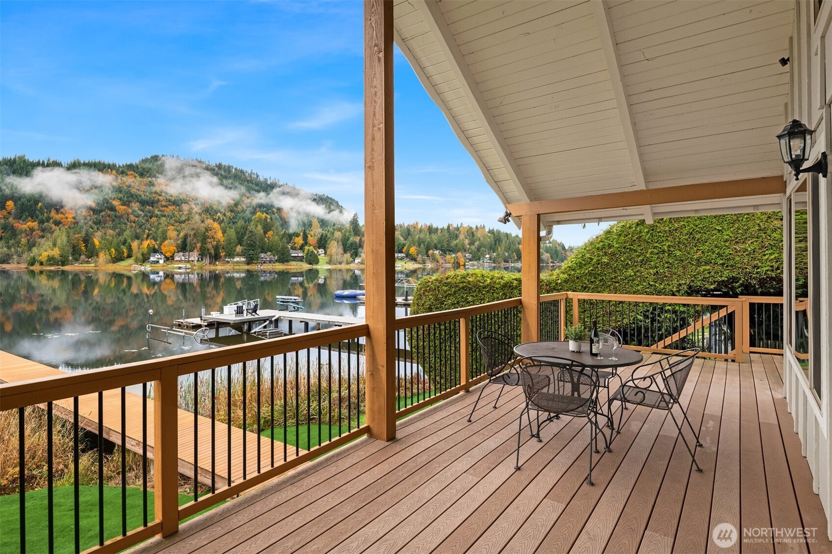 19110 Sulfur Springs Road Mount Vernon, WA 98274 - Photo 21 of 33 a view of balcony with chairs and wooden floor