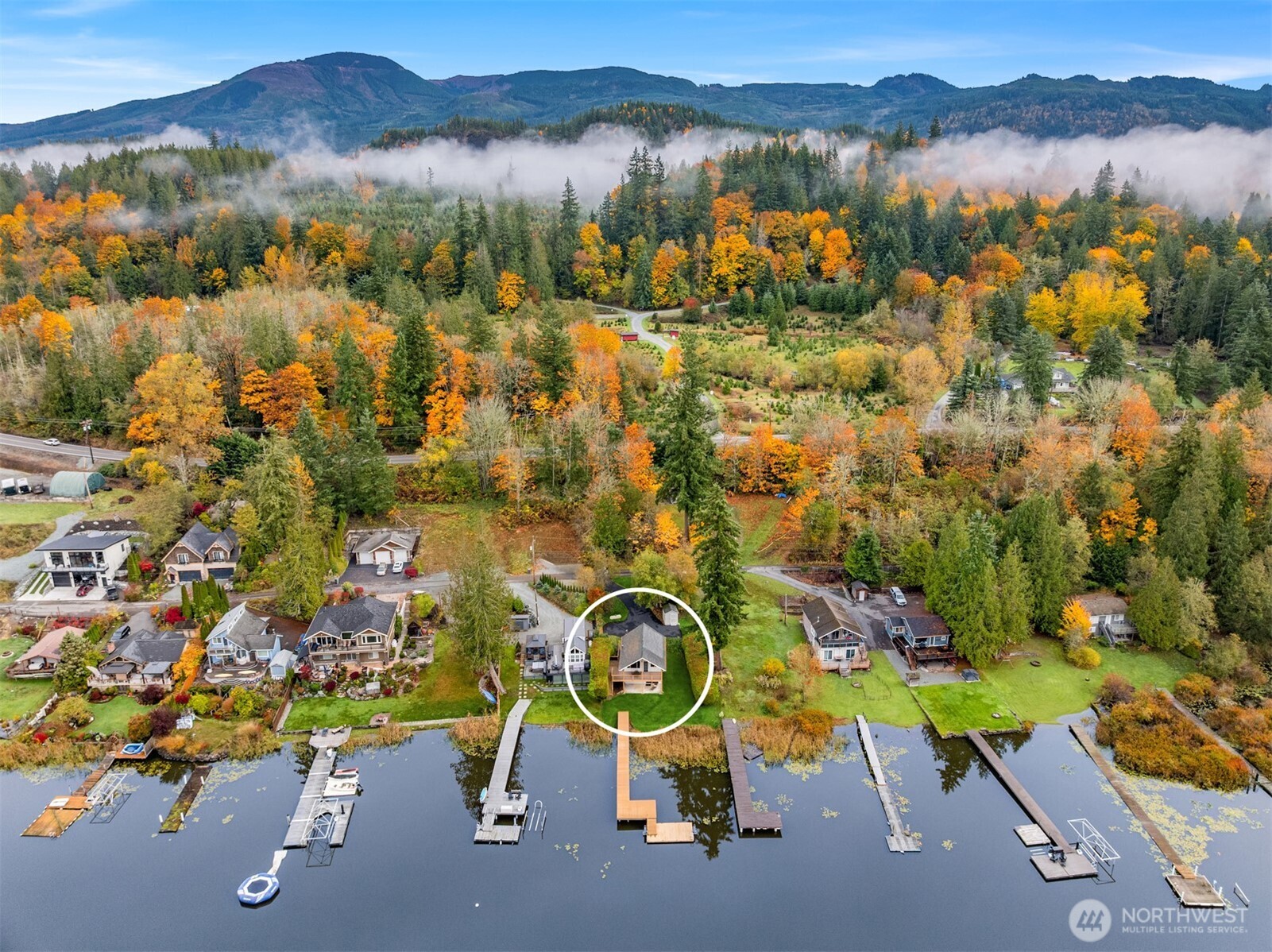 19110 Sulfur Springs Road Mount Vernon, WA 98274 - Photo 29 of 33 a view of a lake with a mountain