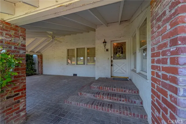 a front view of a house