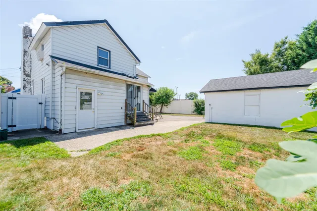 a backyard of a house