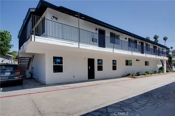 a front view of a house with entryway