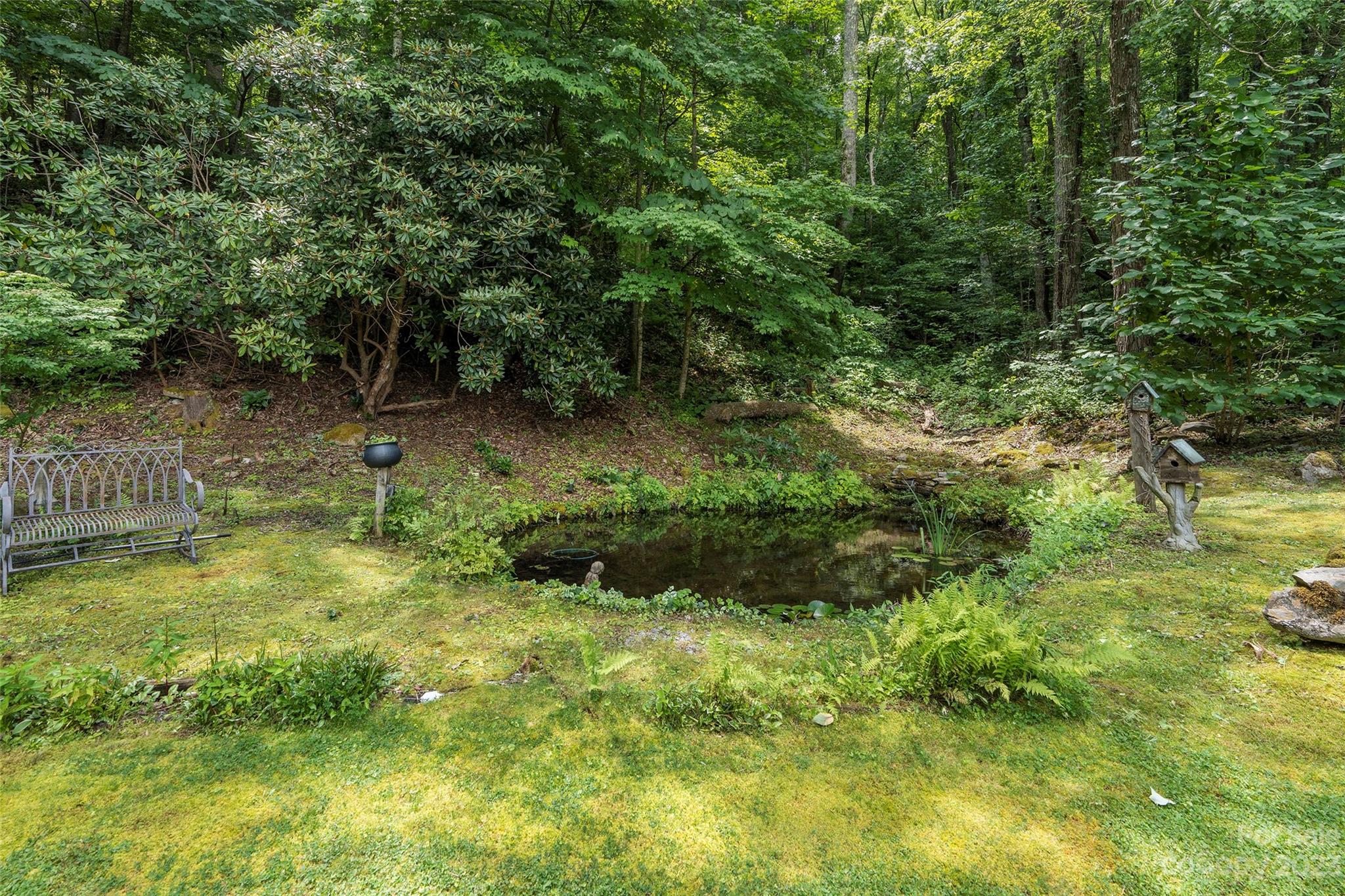 290 Last Mohican Trail Clyde, NC 28721 - Photo 39 of 46 a backyard of a house with lots of green space