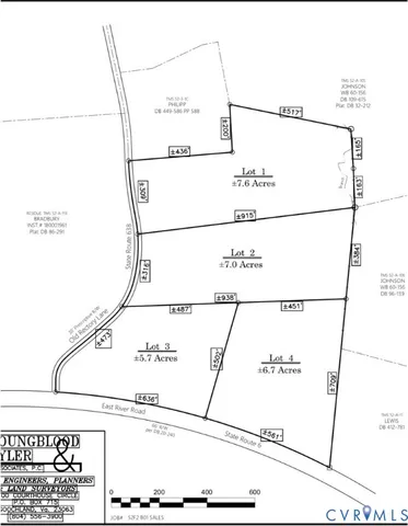 a view of a field with an ocean