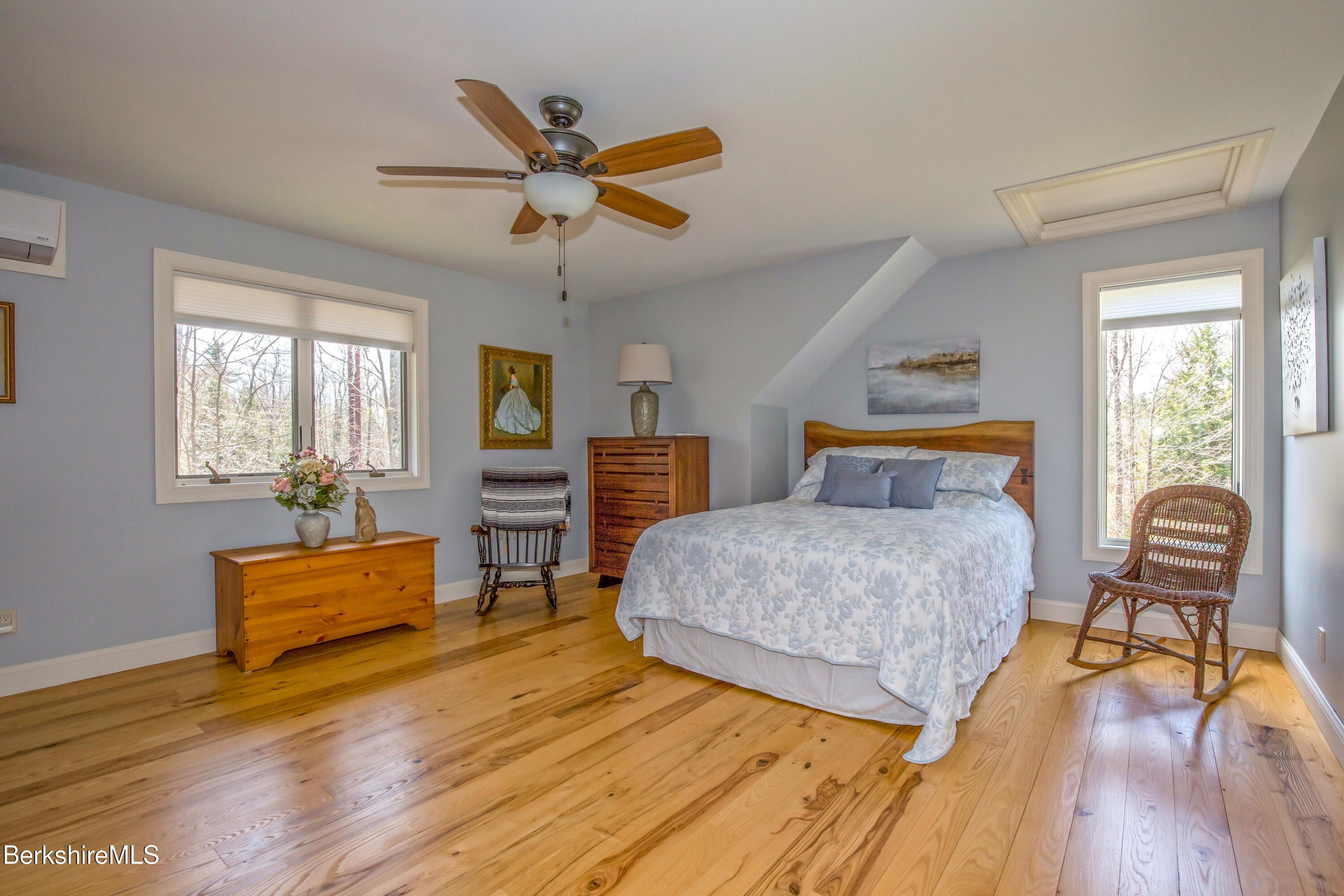 24 Evergreen Drive Otis, MA 01253 - Photo 27 of 41 a bedroom with a bed and wooden floor