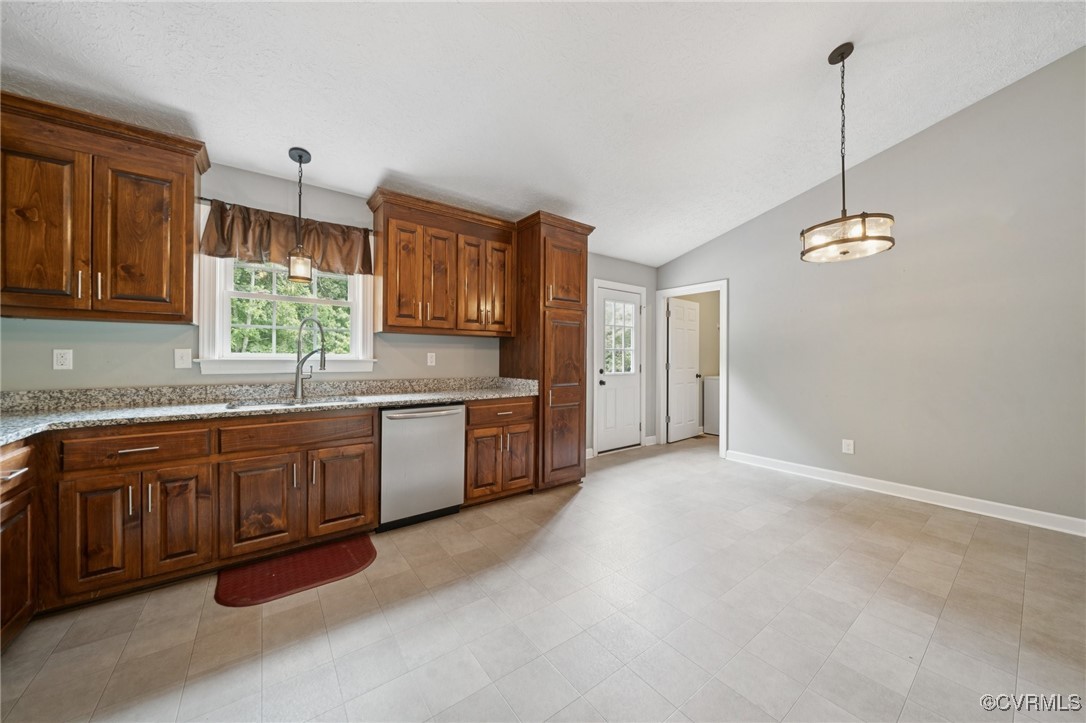 241 Deep Landing Road Tappahannock, VA 22560 - Photo 11 of 33 Kitchen featuring dishwasher, a sink, healthy amou