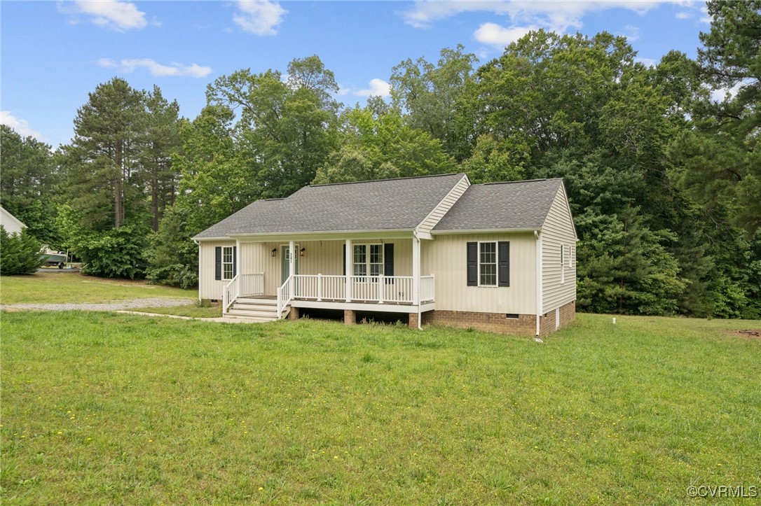241 Deep Landing Road Tappahannock, VA 22560 - Photo 29 of 33 View of front of home with crawl space, covered po