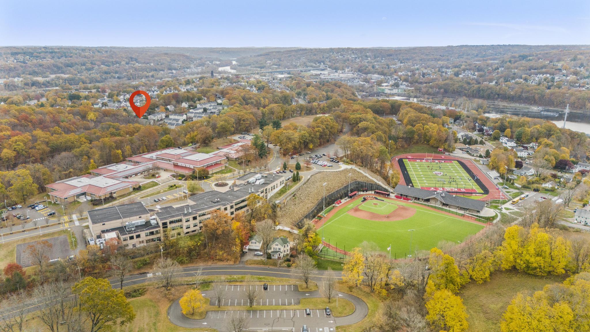 26 Summit Street, Unit 26 Derby, CT 06418 - Photo 5 of 35 an aerial view of residential houses with outdoor space