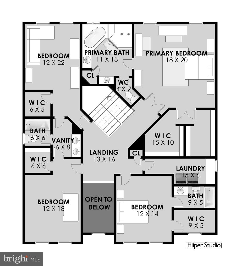 2905 Random Road Falls Church, VA 22042 - Photo 73 of 74 Upper Level Floor Plan