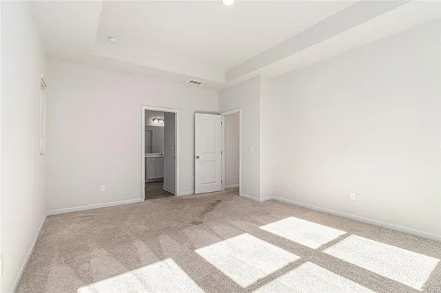 a view of an empty room