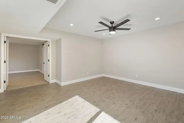 wooden floor in an empty room