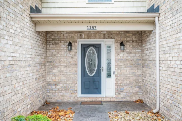 a front view of a house