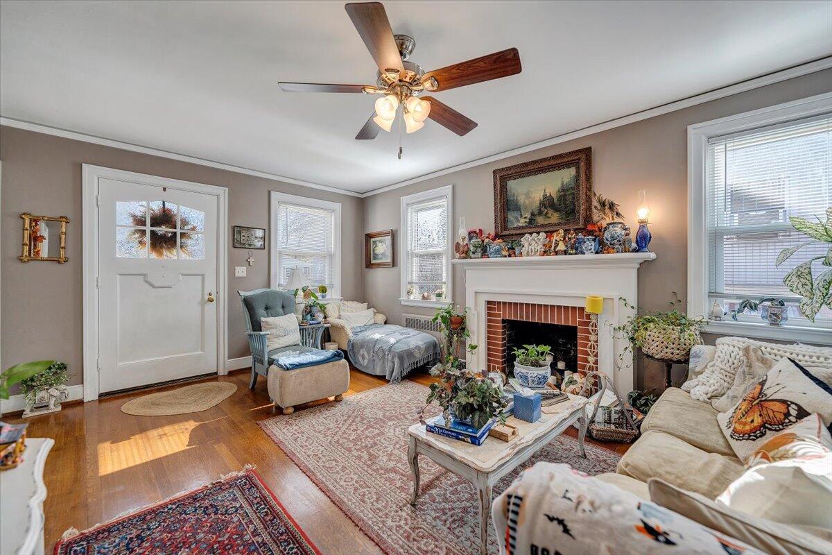 1909 Canterbury Road Southwest Roanoke, VA 24015 - Photo 11 of 65 a living room with furniture and a fireplace