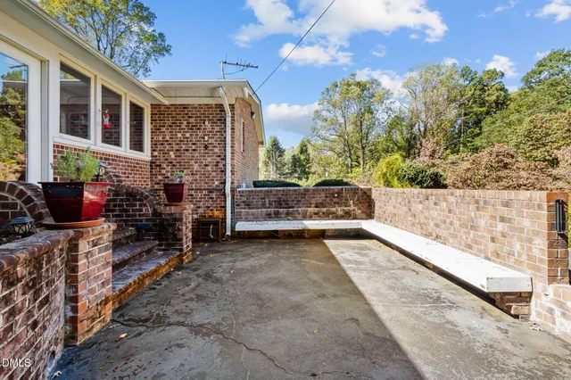 a view of terrace with seating space
