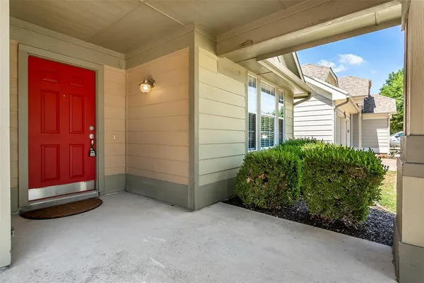 a view of a house with a porch