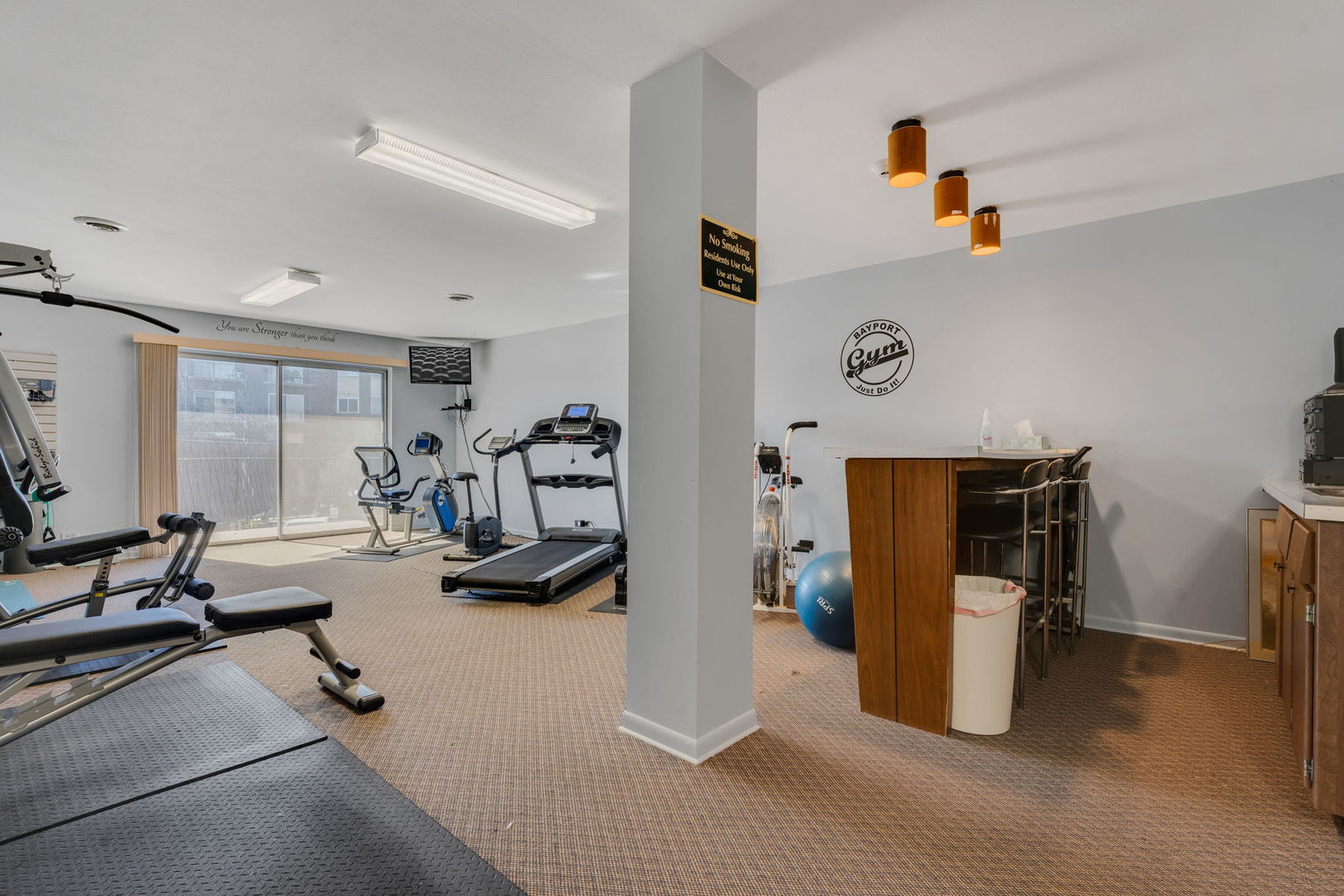 9820 South Pulaski Road, Unit 315 Oak Lawn, IL 60453 - Photo 19 of 20 a view of a room with gym equipment