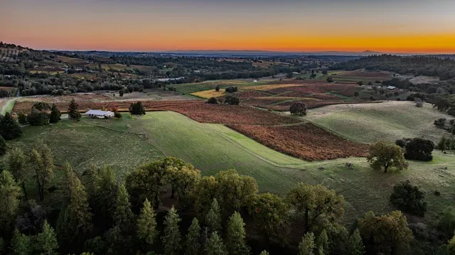 a view of an ocean and city