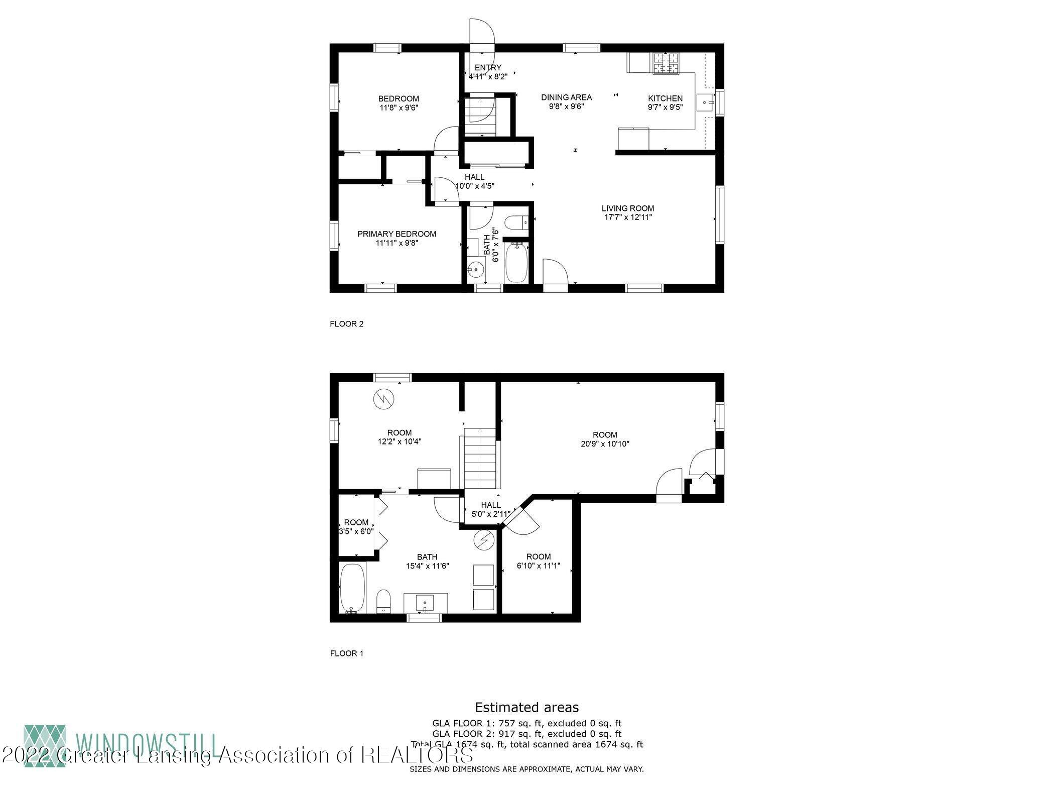 2525 East Clyde Road Howell, MI 48855 - Photo 36 of 36 all_floors_dimensions_2525_e_clyde_rd_ho
