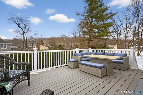 a view of outdoor space with seating