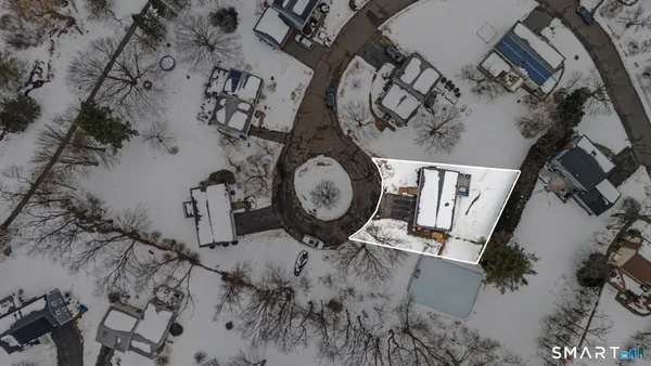 a view of a bunch of snow on a street
