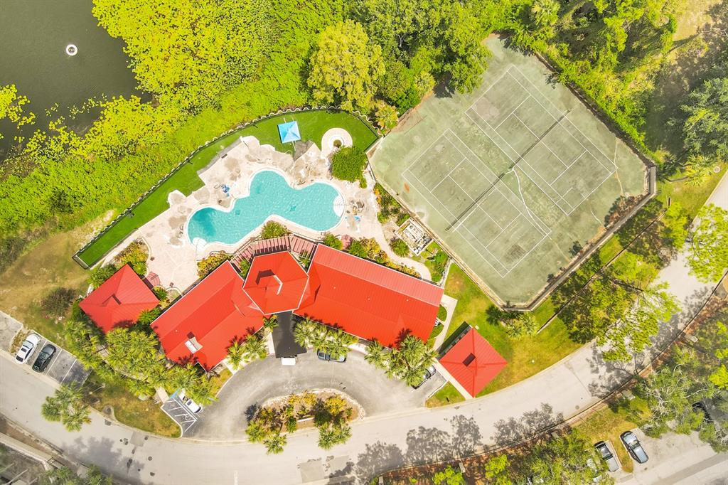 Pool is under remodeling, water is virtually-staged photo