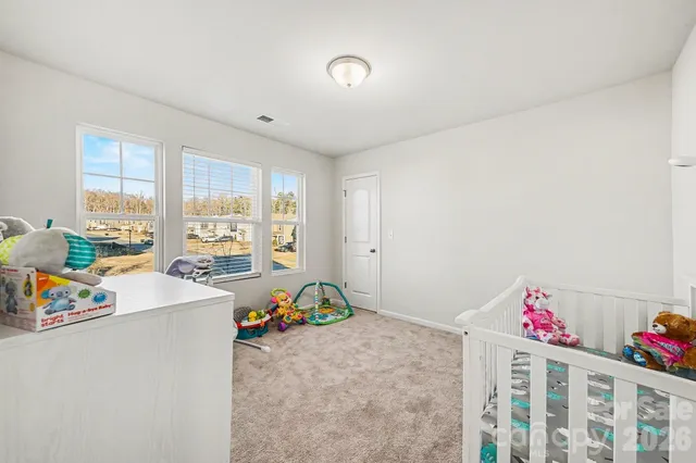 an empty room with a natural light