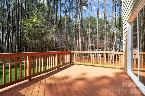 a view of a balcony with swing