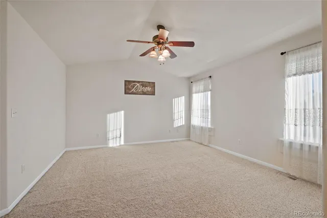 a view of a livingroom with a window