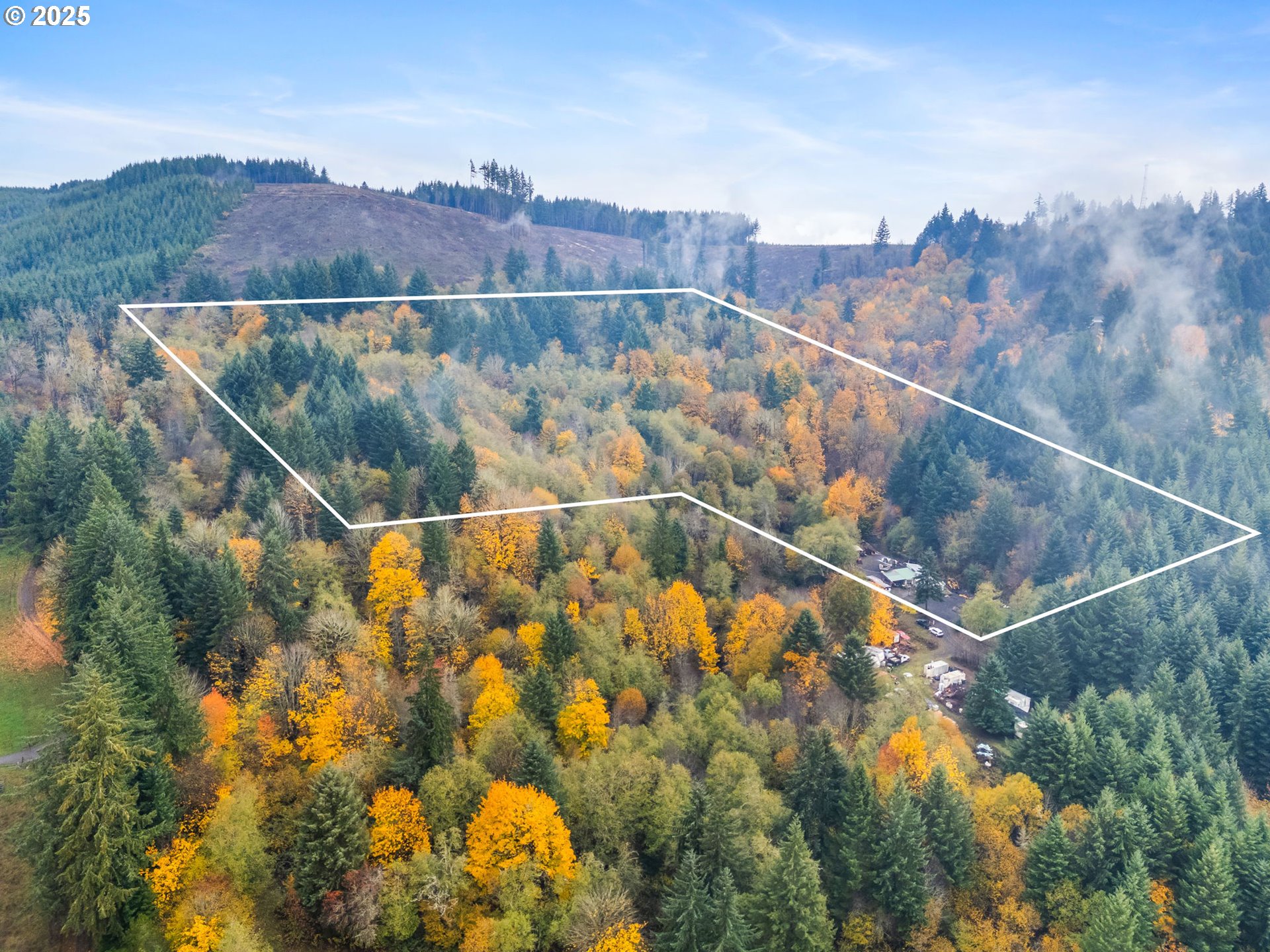 a view of a swimming pool and a yard